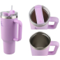 Термокружка c трубочкой PERFECTO LINEA Styley blooming lilac 1,18 л (27-120012) - Фото 4