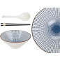 Тарелка керамическая с ложкой и палочками для еды PERFECTO LINEA Ramen line 17-950002 - Фото 2