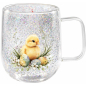 Кружка стеклянная PERFECTO LINEA Easter-2 с двойными стенками 380 мл (30-380264) - Фото 3