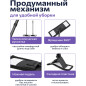 Швабра для пола PERFECTO LINEA с насадкой из микрофибры черная (43-435141) - Фото 3