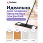 Швабра для пола PERFECTO LINEA с насадкой из микрофибры черная (43-435141) - Фото 5