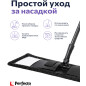 Швабра для пола PERFECTO LINEA с насадкой из микрофибры черная (43-435141) - Фото 8