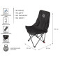 Кресло складное ARIZONE черный (42-669842)
