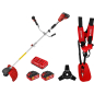 Триммер аккум. WORTEX TB 3036 AT XLT SET БЕСЩЁТ.ДВИГ., 18В+18В, шир.скаш.380/255 мм леска/нож (2325111)