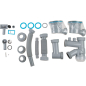 Сифон для кухни выпуск 3 1/2" гибкая труба 1 1/2" - 32/40/50 мм AV Engineering (AVE129784) - Фото 6