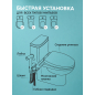 Гигиенический душ на унитаз AV Engineering SETA D25-A хром (AVSET04CH) - Фото 10