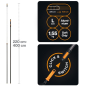 Черенок телескопический FISKARS OneClick L 220-400 см (1080672) - Фото 5