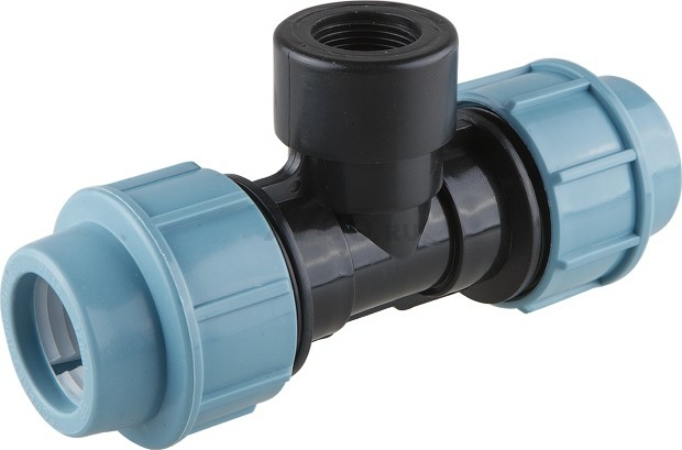 Тройник ПНД компрессионный 20x1/2" с внутренней резьбой AV ENGINEERING (AVE1082012)
