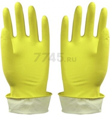 Перчатки хозяйственные латексные размер S (G40)