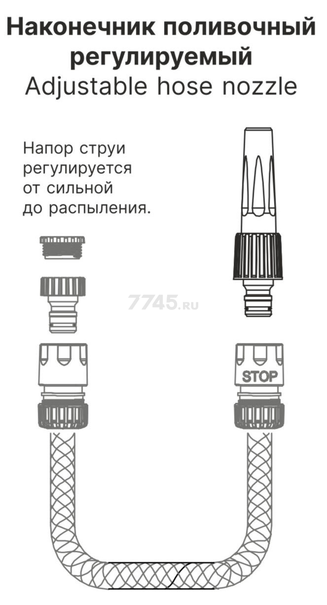 Наконечник поливочный STARTUL GARDEN (ST6010-17) - Фото 2