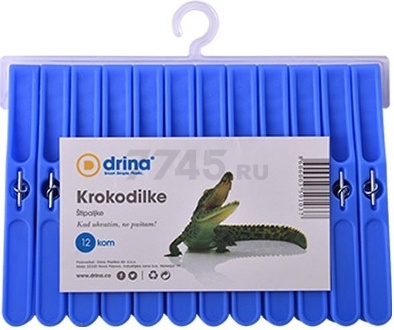 Прищепки для белья DRINA Crocodile 12 штук (10150) - Фото 3