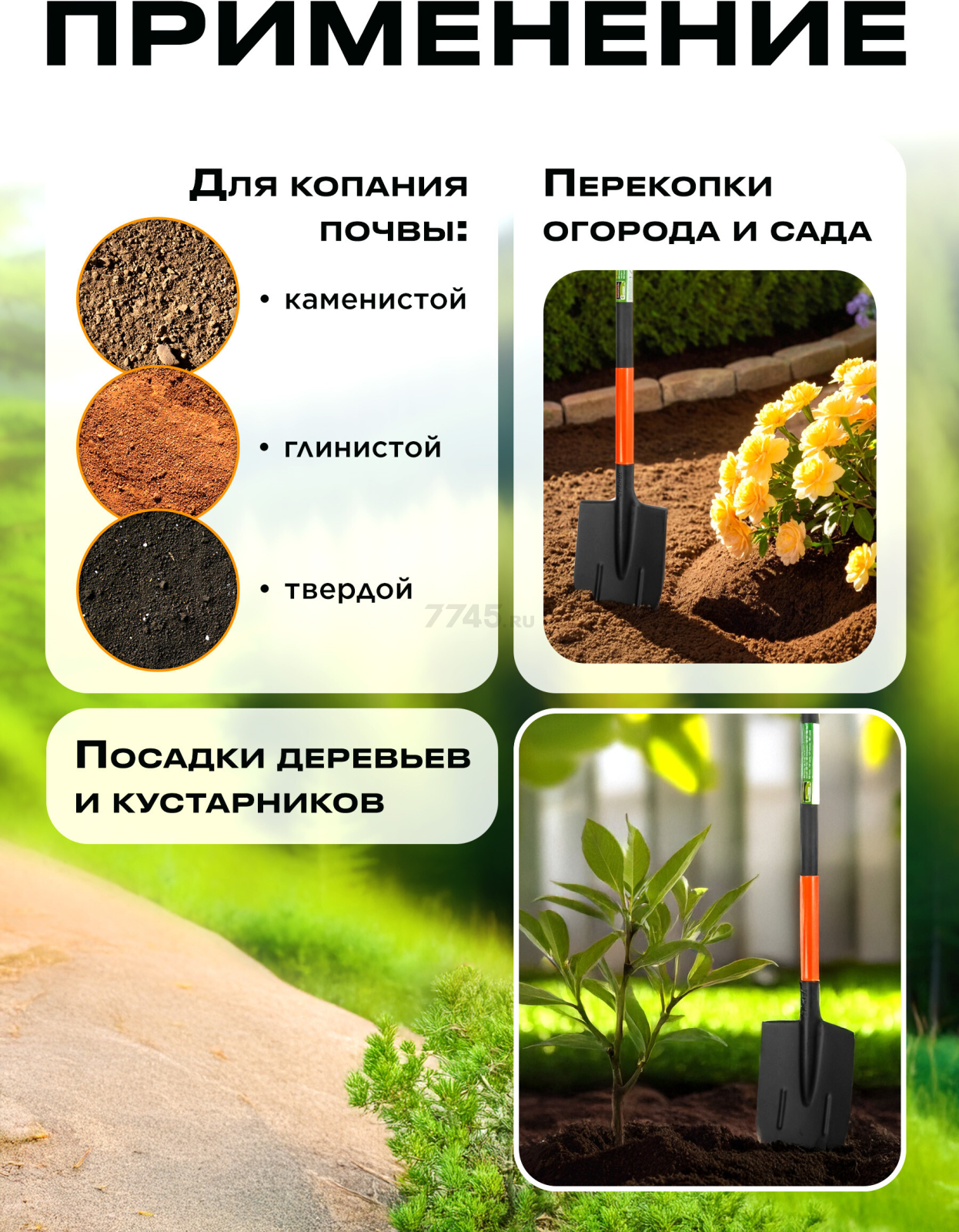 Лопата штыковая STARTUL Garden (ST6087-03) - Фото 3