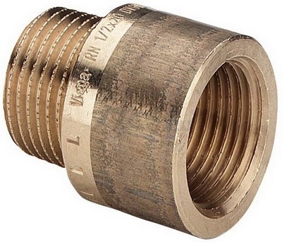 Удлинитель бронзовый 1/2"х17,5 мм c внутренней-наружной резьбой VIEGA (354961)
