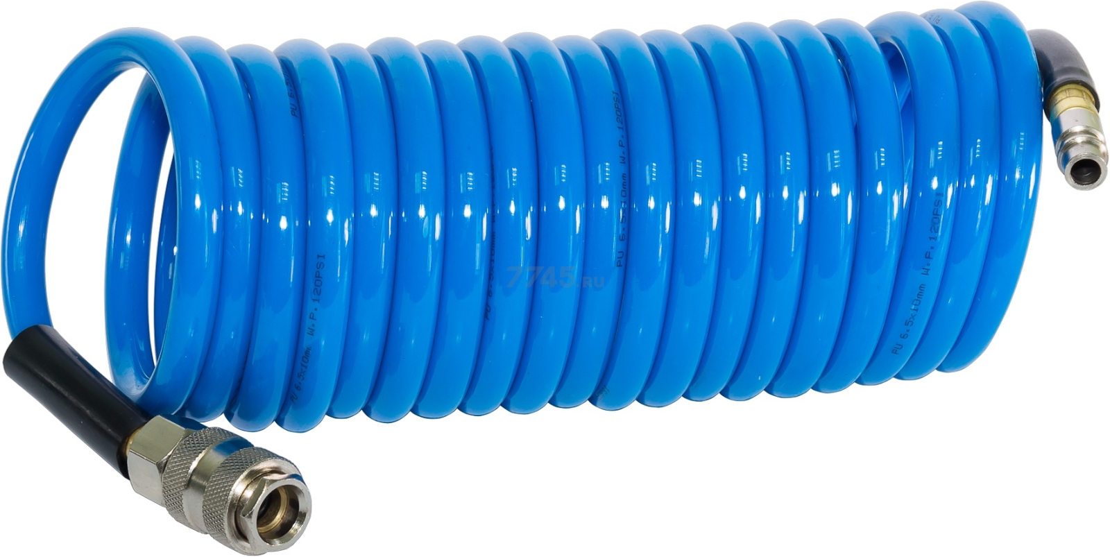 Шланг полиуретановый спиральный FUBAG 6/10 мм 5 м с быстросъемами (170300)