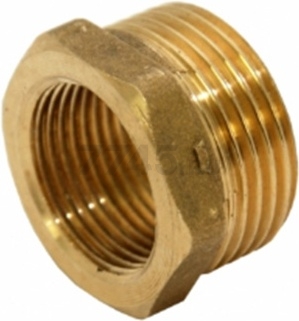 Футорка латунная 1 1/4"x1 1/2" с внутренней-наружной резьбой GENERAL FITTINGS (260044H141200H)