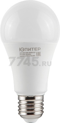 Лампа светодиодная E27 ЮПИТЕР A60 11 Вт 3000К (JP5081-07)