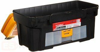 Ящик для инструмента пластмассовый АТЛАНТ 43х23,5х25 см (18") с консолью и секциями (М2924) - Фото 4
