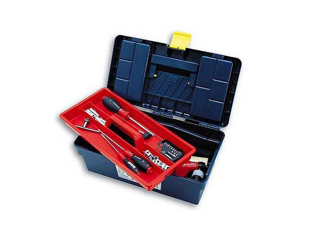 Ящик для инструмента пластмассовый 29x17x12,7 см с лотком TAYG 10 (110009) - Фото 2