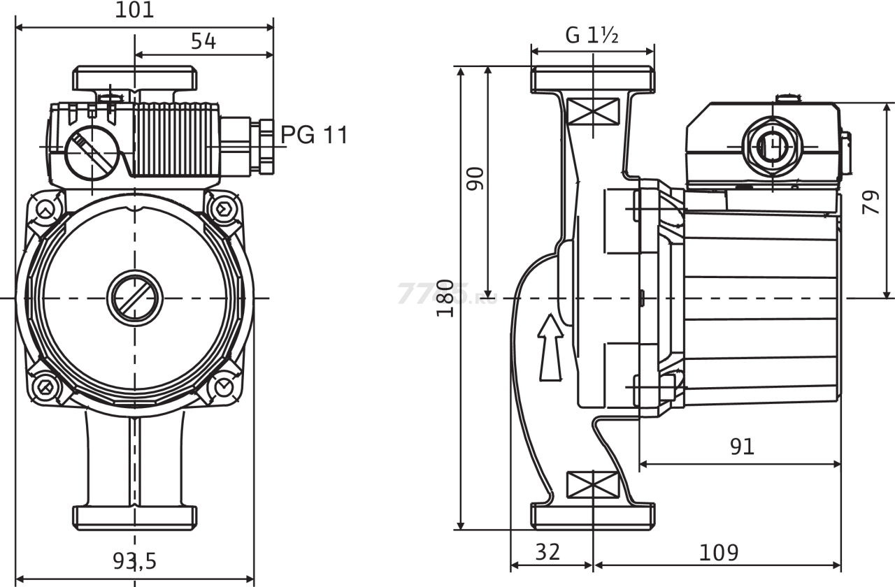 Насос циркуляционный WILO Star-RS 25/7-Rus (4119788) - Фото 2