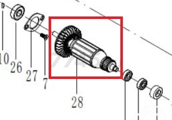 Ротор для полирователя WORTEX PM 1810 SE (DP506-28)