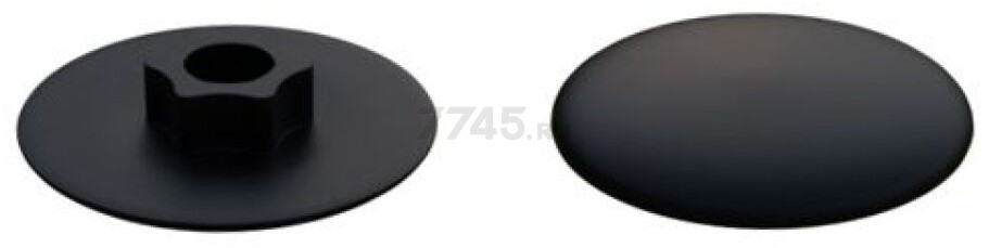 Заглушка для конфирмата декоративная черная STARFIX 1000 штук