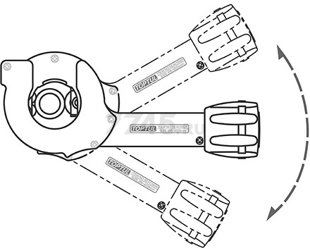 Труборез для металлопластиковых труб 28-67 мм TOPTUL (SEAC2867) - Фото 3