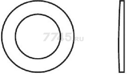 Шайба плоская М8 цинк DIN 125 STARFIX 20 кг (SM-75322-20) - Фото 2