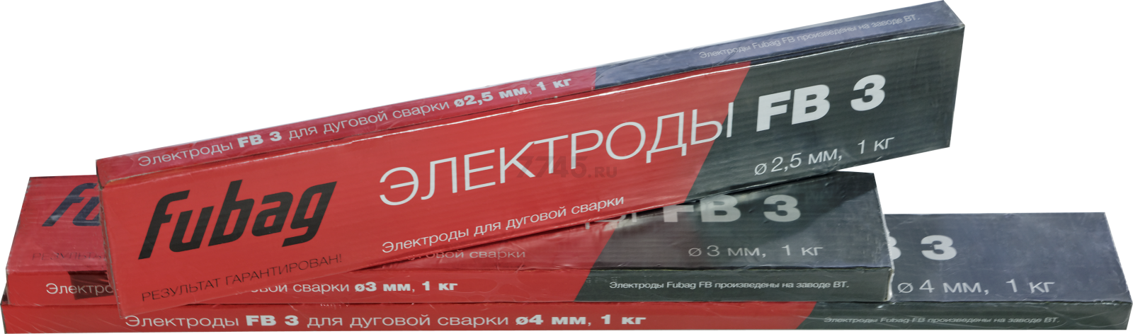 Электрод для углеродистой стали 2,5 мм FUBAG FB 3 1 кг (38604)