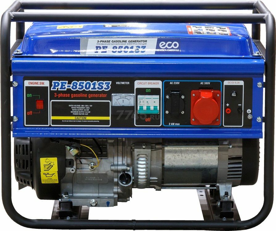 Генератор бензиновый ECO PE-8501S3 - Фото 3