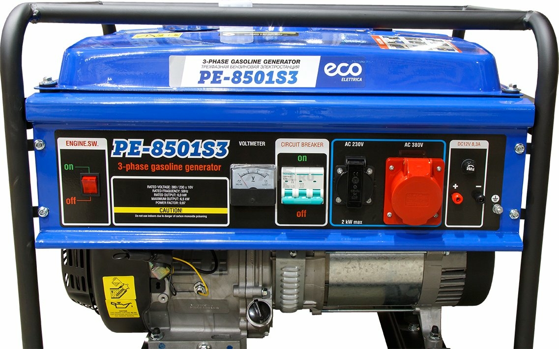 Генератор бензиновый ECO PE-8501S3 - Фото 5