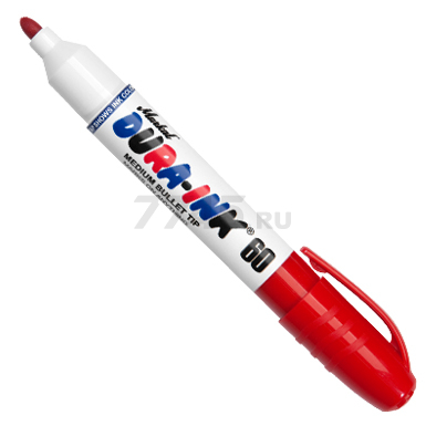 Маркер перманентный фетровый MARKAL Dura-Ink 60 красный (96535)