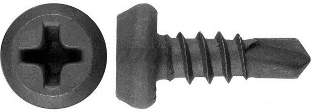 Саморез для листового металла 3,8х11 мм фосфат со сверлом STARFIX 50 штук (SMZ1-91682-50) - Фото 2