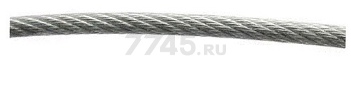Трос стальной в ПВХ SWR М8 PVC М10 DIN 3055 STARFIX бухта 100 м (SMP-54490-100)