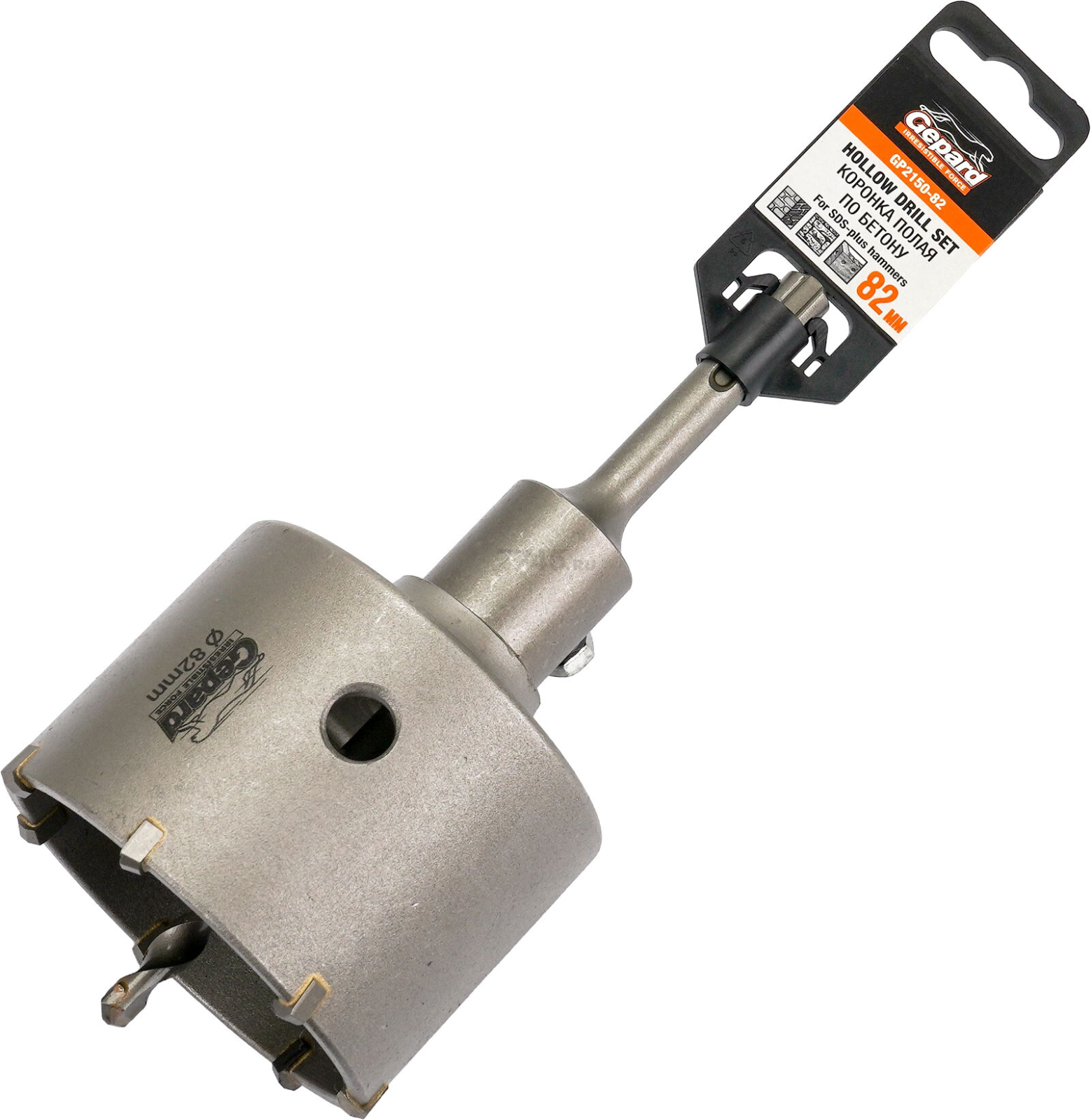 Коронка по бетону твердосплавная 82 мм GEPARD (GP2150-82) - Фото 5