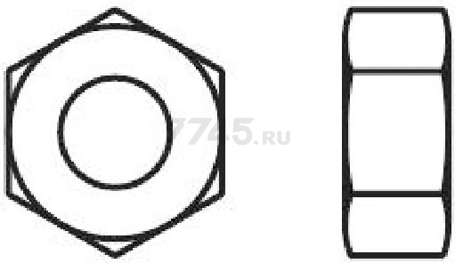 Гайка шестигранная М42 цинк класс прочности 6 DIN 934 STARFIX 20 кг (SM-47310-20) - Фото 2