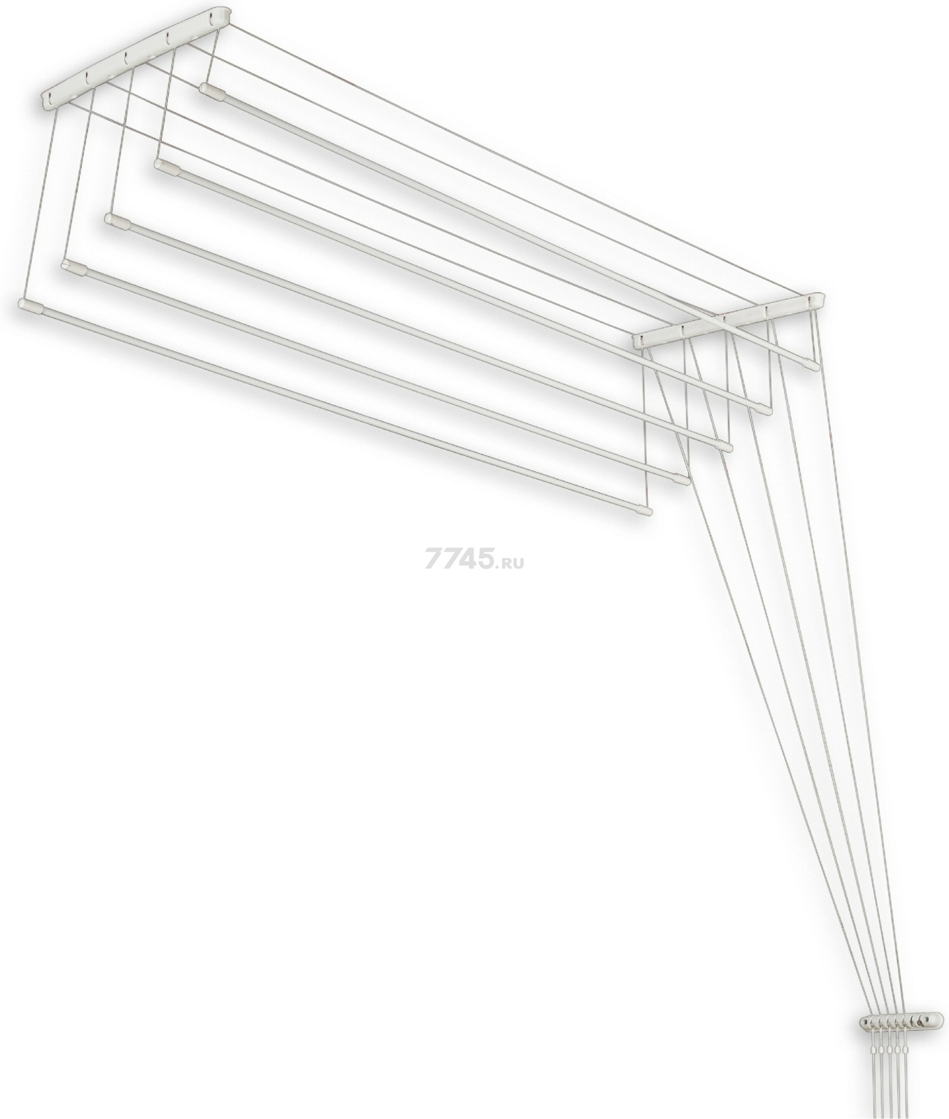 Сушилка для белья потолочная PERFECTO LINEA 1,7 м белая (36-001171)