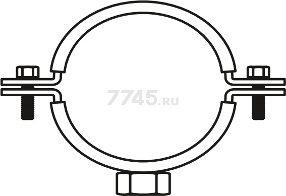 Хомут для крепления сантехнических труб 3/8" 15-19 мм STARFIX (SMP-59463-1) - Фото 2
