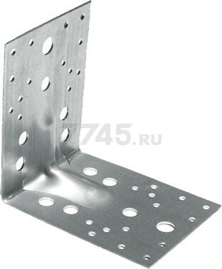 Уголок крепежный усиленный 55х70x70 мм KUU белый цинк STARFIX (SMP-47591-1)