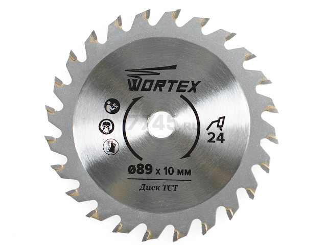 Диск пильный 89x10 мм 24 зуба WORTEX HS S024 W (HSS024W00009)