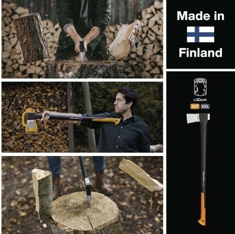 Топор-колун 2,6 кг FISKARS X27 XXL 122503 (1015644) - Фото 8