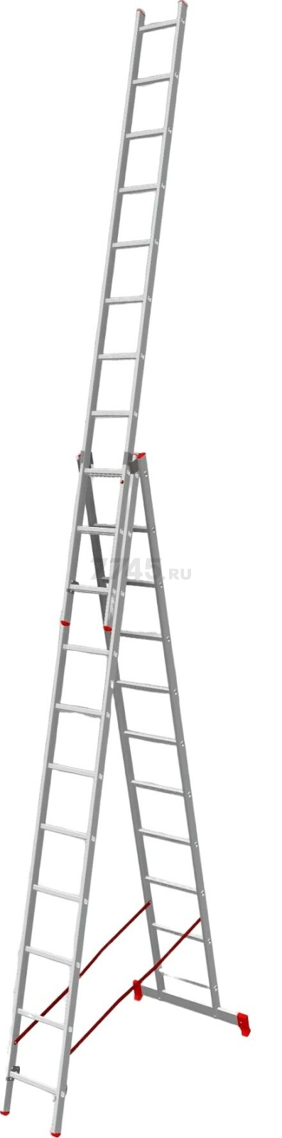 Лестница алюминиевая трехсекционная 787 см STARTUL Pro (ST9942-12)