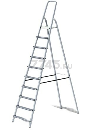 Лестница-стремянка алюминиевая односторонняя 213 см STARTUL (ST9940-10)
