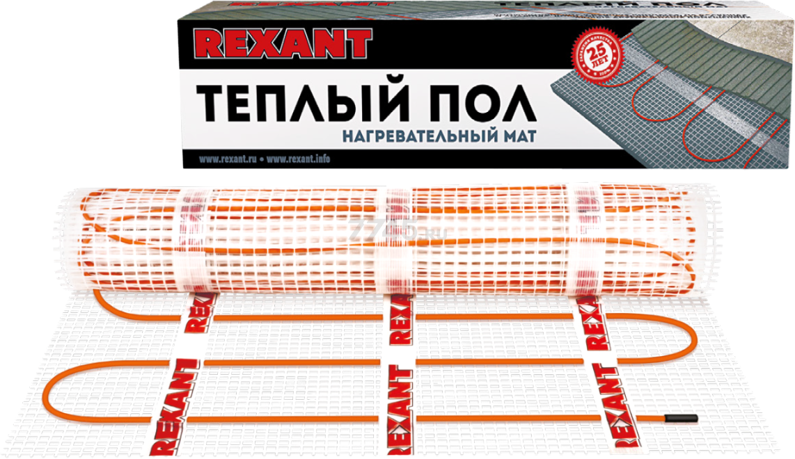 Мат нагревательный REXANT Extra 4,0 м² 640 Вт (51-0508)