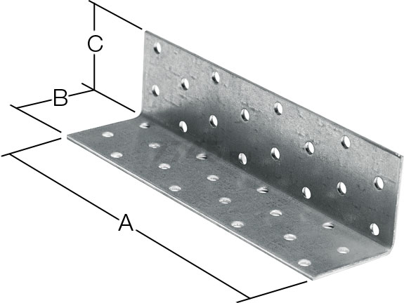Уголок крепежный равносторонний 80х40x40 мм KUR белый цинк STARFIX (SMP-26236-1) - Фото 2