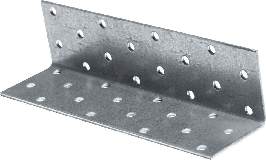 Уголок крепежный равносторонний 80х40x40 мм KUR белый цинк STARFIX (SMP-26236-1)