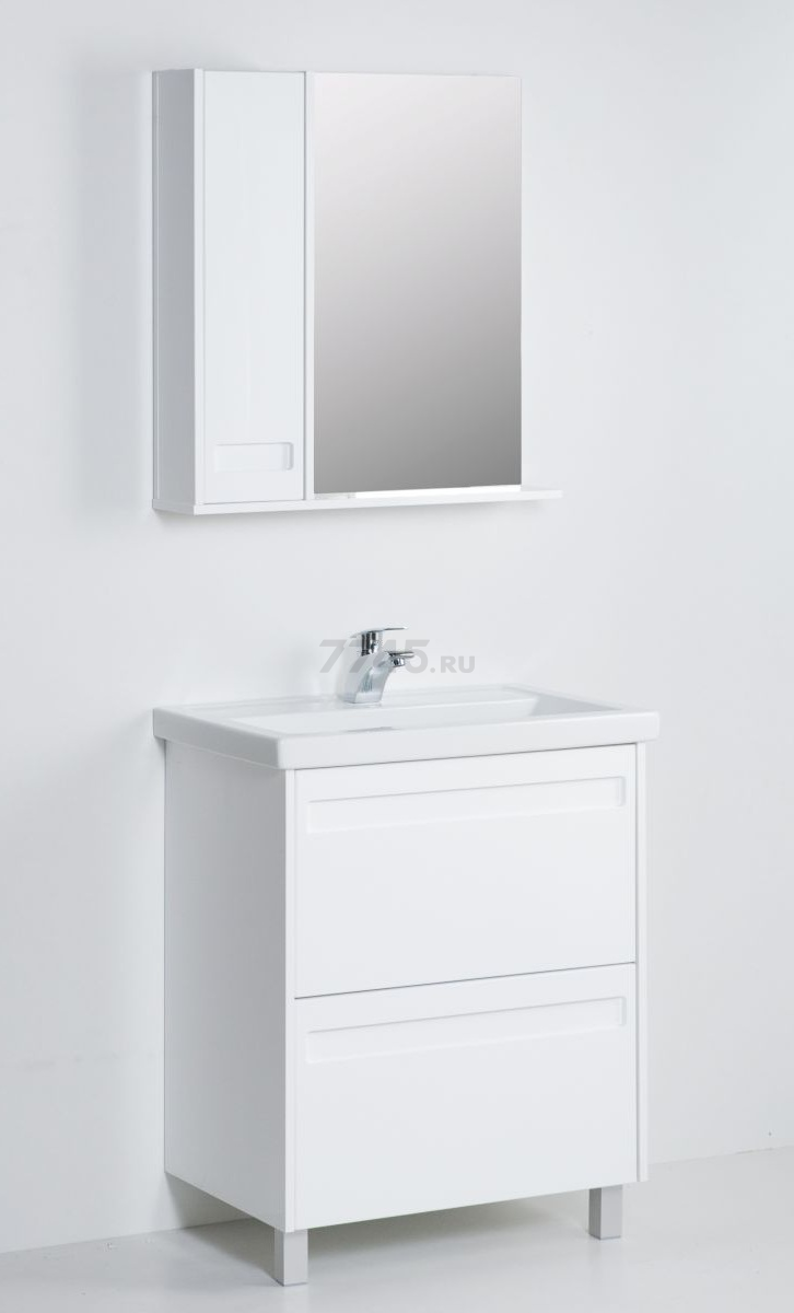 Шкаф с зеркалом для ванной АВН Турин 60 L (64.21 -01) - Фото 3