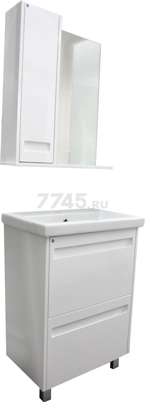 Шкаф с зеркалом для ванной АВН Турин 60 L (64.21 -01) - Фото 4