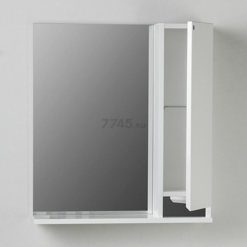 Шкаф с зеркалом для ванной АВН Бергамо 60 R (47.02) - Фото 5