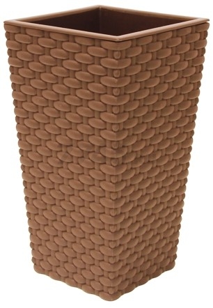 Кашпо для цветов IDEA Ротанг бежевое 4,9 л (М3086)