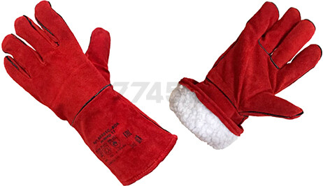 Краги сварщика спилковые утепленные Трек (A0301C-Plush)